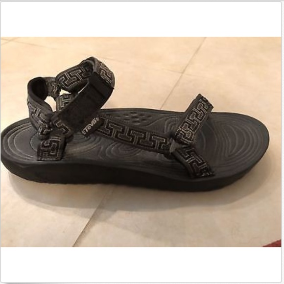 TEVA Black Strap Shock Pad Hiking Sandals SZ 13 main image 4